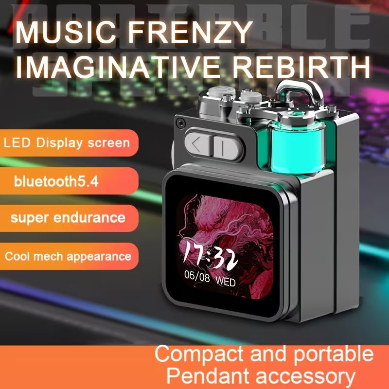 Altavoz Bluetooth Portátil DK08 Metal con Luces RGB y Pantalla LED | ShaiMX