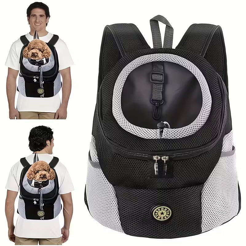 Mochila Porta Perros Pequeños Transpirable | Frontal y Espalda | ShaiMX